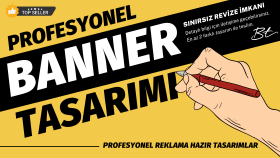 her platforma uygun dikkat çekici banner tasarımı yaparım