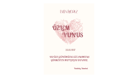 Düğün-Nişan-Doğum Günü Davetiye Tasarımları