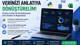 verilerinizi Python ve SQL ile analiz edip görselleştiririm