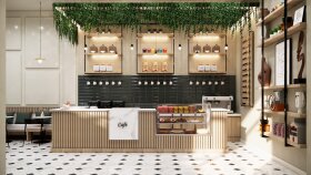 MODERN KAFE İÇ KENA TASARIMI
