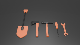 Game Ready Asselt - Low Poly