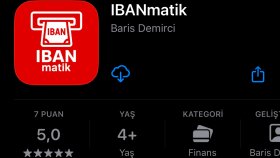 IBANmatik Kendi Uygulamam