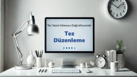kılavuza göre tez düzenleme desteği sunuyorum