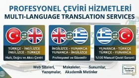 Yunanca, İngilizce ve Türkçe metinlerinizi çeviririm