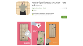 "Kediler İçin Oyunlar" - Mobil Oyun Mağaza Görselleri