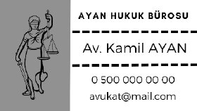 Avukatlar için kartvizit