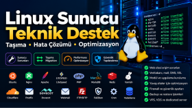 linux sunucu sorunları, taşıma ve optimizasyon yaparım