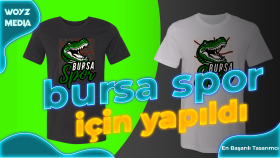 Bursa Spor resmi basketbol takımı için hazırlanan tasarım