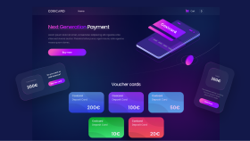 Virtual card Web Design