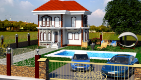Villa ve peyzaj