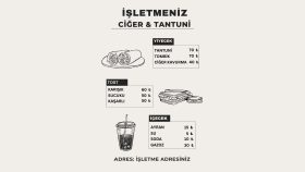 İşletmeniz için minimalist menü tasarımı