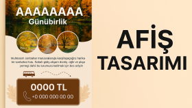 afiş tasarımıyla mesajınızı kitlelere ulaştırırım
