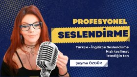 İngilizce ve Türkçe sesiniz olabilirim