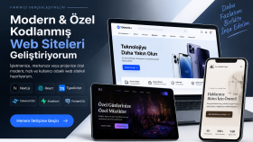 modern ve responsive web siteleri geliştiriyorum