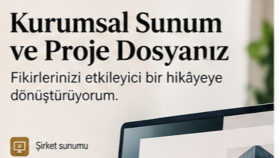 sizin için Kurumsal Sunum ve Proje Dosyası hazırlarım