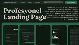 SEO uyumlu ve dönüşüm odaklı modern landing page yaparım