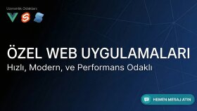 ihtiyaçlarınıza özel web uygulamaları yazarım