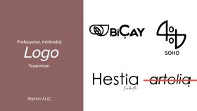minimalist, kreatif ve modern logo tasarlarım
