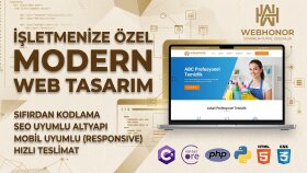 işletmenize özel modern ve hızlı bir web sitesi tasarlarım