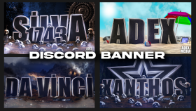 sizin için kaliteli discord banner tasarımları yapabilirim