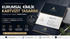 profesyonel şekilde kurumsal kimlik ve kartvizit tasarlarım