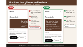 WordPress hata, düzenleme ve küçük geliştirmeleri yaparım