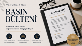 medya diline uygun basın bülteni yazarım