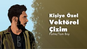kişiye özel portre ve tam boy vektörel çizimler yapıyorum