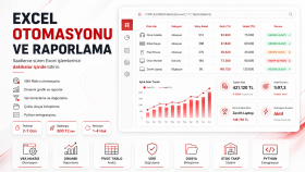 Excel raporlama ve otomasyon sistemi geliştiririm