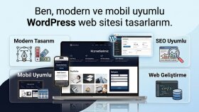 modern ve mobil uyumlu WordPress web sitesi tasarlarım
