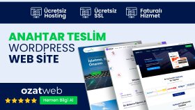 anahtar teslim wordpress sitenizi kurarım