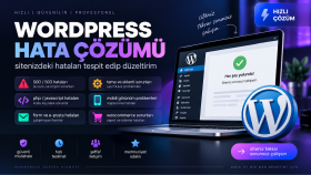WordPress sitenizdeki hataları tespit edip düzeltirim