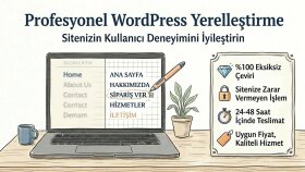 WordPress tema ve eklentilerinizi Türkçeye çevirebilirim
