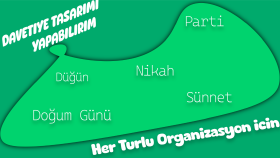 sizlere hayallerinizdeki davetiyenizi hazırlayabilirim