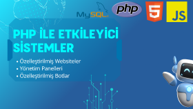 PHP kullanarak size özel yazılımlar yaparım