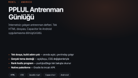 PPLUL Antrenman Günlüğü - Çevrimdışı Android Uygulaması