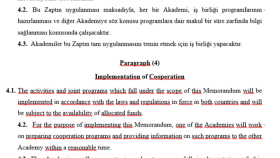 Uluslararası Mutabakat Zaptı Metni – Konsept Çeviri
