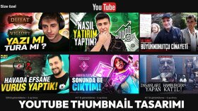 Youtube kanalınız için profesyonel thumbnail yapabilirim