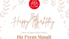 Doğum Gününe Özel Tasarım Davetiye