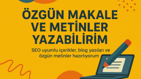 kitaplar ve filmler hakkında özgün incelemeler yazabilirim