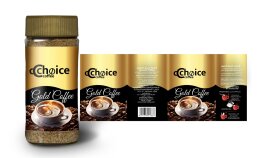 GOLD COFFE ETIKET TASARIMI 