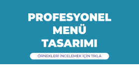 profesyonel restoran menüsü tasarımlarınızı yaparım