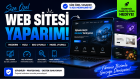 size özel profesyonel anahtar teslim websitesi hazırlarım