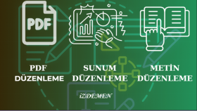 pdflerinizi  metinlerinizi  sunumlarınızı düzenlerim