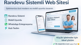 klinik ve işletmeler için randevu sistemli site yaparım