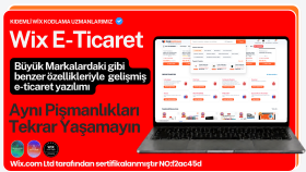 Wix ile profesyonel bir e-ticaret sitesi kurabilirim