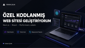 React ve Next.js ile özel web sitesi yapabilirim