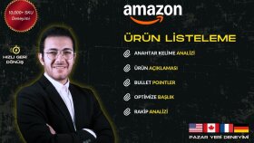 Amazon mağazanıza SEO'lu ilan açarım