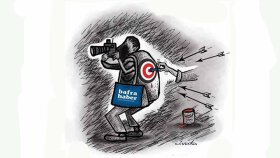 Ben, herhangi bir konuda serbest karikatür çizerim