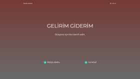 Online Gelir Gider Takibi 